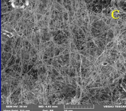 红色荧光PS聚苯乙烯纤维膜 红色荧光PS聚苯乙烯纤维膜