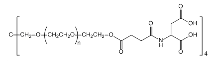 4-ArmPEG-ASP 四臂聚乙二醇-天冬氨酸 4-ArmPEG-ASP 四臂聚乙二醇-天冬氨酸