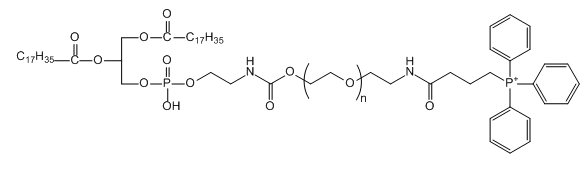 DSPE-PEG-TPP 二硬脂酰基磷脂酰乙醇胺-聚乙二醇-磷酸三苯酯 DSPE-PEG-TPP 二硬脂酰基磷脂酰乙醇胺-聚乙二醇-磷酸三苯酯