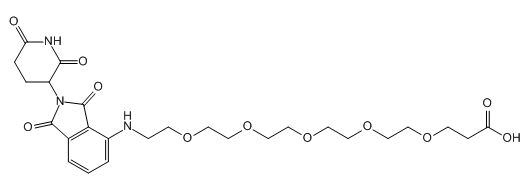 Pomalidomide-PEG5-COOH,2139348-63-1,泊马度胺-五聚乙二醇-丙酸 Pomalidomide-PEG5-COOH,2139348-63-1,泊马度胺-五聚乙二醇-丙酸