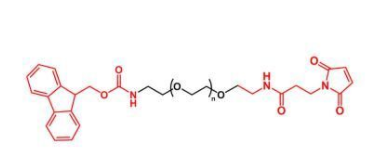 FMOC-NH-PEG-MAL;芴甲氧羰基聚乙二醇马来酰亚胺;FMOC-PEG-MAL FMOC-NH-PEG-MAL;芴甲氧羰基聚乙二醇马来酰亚胺;FMOC-PEG-MAL