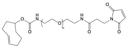 TCO-PEG-MAL 马来酰亚胺-聚乙二醇-反式环辛烯 TCO-PEG-MAL 马来酰亚胺-聚乙二醇-反式环辛烯