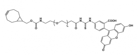 BCN-PEG-FITC 环丙烷环辛炔聚乙二醇荧光素 BCN-PEG-FITC 环丙烷环辛炔聚乙二醇荧光素