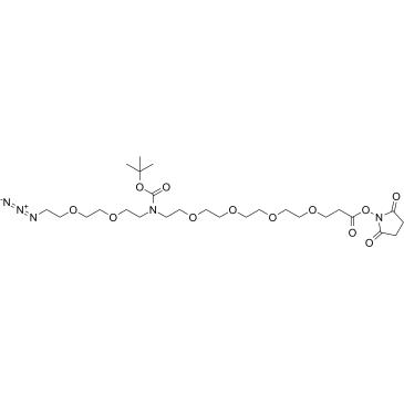2093153-95-6 N-(Azido-PEG2)-N-Boc-PEG4-NHS ester PROTAC(蛋白降解靶向嵌合体) 2093153-95-6 N-(Azido-PEG2)-N-Boc-PEG4-NHS ester PROTAC(蛋白降解靶向嵌合体)