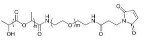 PLGA-PEG-MAL 聚乳酸羟基乙酸共聚物-聚乙二醇-马来酰亚胺 PLGA5K-PEG5K-MAL PLGA-PEG-MAL 聚乳酸羟基乙酸共聚物-聚乙二醇-马来酰亚胺 PLGA5K-PEG5K-MAL