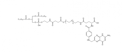 DOPE-PEG-FA,二油酰磷脂酰乙醇胺-聚乙二醇-叶酸 DOPE-PEG-FA,二油酰磷脂酰乙醇胺-聚乙二醇-叶酸