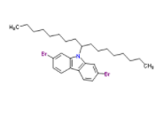 2,7-二溴-9-(9-十七烷基)咔唑	 