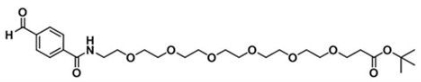 CAS:2055013-49-3；对甲酰苯甲酰-六聚乙二醇-氨基甲酰叔丁酯；CHO-Ph-PEG6-COOtBu