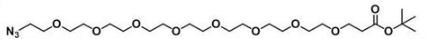 CAS:C23H45N3O10；叠氮八聚乙二醇丙酸叔丁酯；Azide-PEG8-Tert