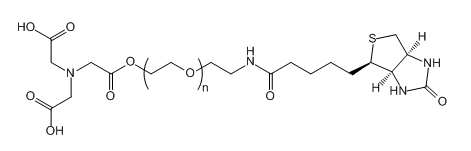 NTA-PEG-Biotin 氮川三乙酸-聚乙二醇-生物素