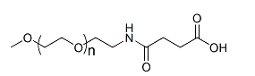 mPEG-SAA;mPEG-Succinamide Acid;甲氧基聚乙二醇琥珀酰胺酸