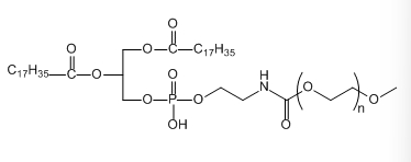 CAS ：147867-65-0；mPEG-DSPE；甲氧基聚乙二醇-1,2-二硬酯酰-SN-甘油-3-磷酰乙醇胺