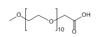 mPEG10-CH2COOH；甲基-十聚乙二醇-乙酸