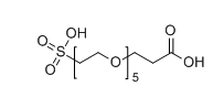 COOH-PEG5-SO3H;分子式：C13H26O10S;应用于医学研究