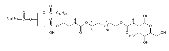 DSPE-PEG-Glucose;二硬脂酰基磷脂酰乙醇胺-聚乙二醇-葡糖糖