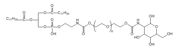 DSPE-PEG-Glucose;二硬脂酰基磷脂酰乙醇胺-聚乙二醇-葡糖糖