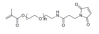 Methacrylate-PEG-Maleimide；α-甲基丙烯酸酯基-ω-马来酰亚胺基聚乙二醇