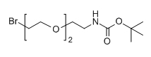 CAS ：165963-71-3；Br-PEG2-NH-Boc；分子式：C11H22BrNO4