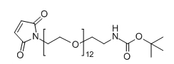 Mal-PEG12-NH-Boc；分子式： C35H64N2O16；分子量:1571