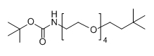 Boc-NH-PEG4-CH2CH2-tBul;分子式：  C19H39NO6