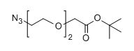 CAS：251564-45-1；N3-PEG2-CH2COOtBu；氨基-二聚乙二醇-乙酸叔丁酯