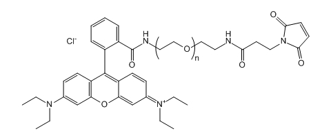 RB-PEG-Mal；Rhodamine B-PEG-Maleimide；罗丹明B-聚乙二醇-马来酰亚胺