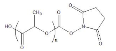 HO-PDLLA-NHS，活性酯封端消旋聚乳酸，活性酯化PDLLA