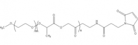 mPEG-PLGA-MAL 甲基聚乙二醇聚(L-丙交酯-共乙交酯)-马来酰亚胺 mPEG-PLGA-MAL 甲基聚乙二醇聚(L-丙交酯-共乙交酯)-马来酰亚胺