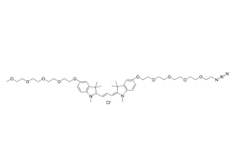 2107273-64-1，N-Methyl-N'-methyl-O-(m-PEG4)-O'-(azide-PEG4)-Cy3，PROTAC(蛋白降解靶向嵌合体)	