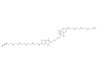 2107273-56-1，N-methyl-N'-methyl-O-(m-PEG4)-O'-(azide-PEG4)-Cy5，PROTAC(蛋白降解靶向嵌合体)	