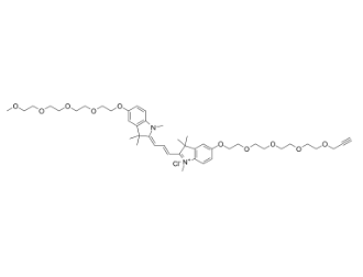 2107273-62-9， N-methyl-N'-methyl-O-(m-PEG4)-O'-(propargyl-PEG4)-Cy3，PROTAC(蛋白降解靶向嵌合体)