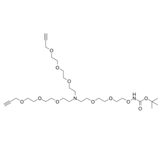 2112737-60-5，N-(t-Boc-Aminooxy-PEG2)-N-bis(PEG3-propargyl)，PROTAC(蛋白降解靶向嵌合体)	