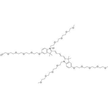 2107273-54-9	N-(m-PEG4)-N'-(m-PEG4)-O-(m-PEG4)-O'-(propargyl-PEG4)-Cy5 PROTAC(蛋白降解靶向嵌合体)