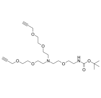 2100306-63-4，N-(Boc-PEG1)-N-bis(PEG2-propargyl)，PROTAC(蛋白降解靶向嵌合体)	