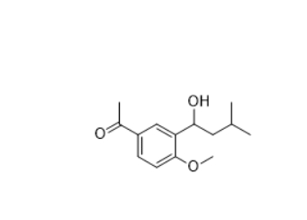 CAS ：148044-44-4  1-(3-(1-Hydroxy-3-methylbutyl)-4-methoxyphenyl)ethan-1-one  