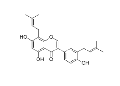CAS ：162616-70-8  Isolupalbigenin  异戊烯基黄酮