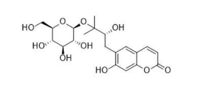 CAS ：65891-61-4   Peucedanol 3'-O-glucoside   彼西丹醇-3'-O-葡萄糖苷