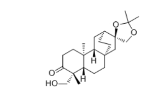 CAS ：2056274-45-2   ent-19-Hydroxy-16α,17-isopropylidenedioxyatisan-3-one  