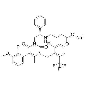 CAS:832720-36-2  Elagolix Sodium	恶拉戈利钠