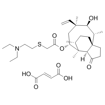CAS:55297-96-6  Tiamulin fumarate	  延胡索酸泰妙菌素