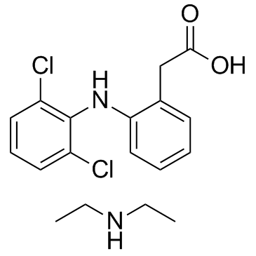 CAS:78213-16-8	Diclofenac (diethylamine)	双氯芬酸二乙胺盐   原研药中间体供应  