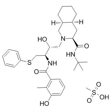 CAS:159989-65-8	Nelfinavir (Mesylate) 	甲磺酸奈非那韦  公斤级中间体