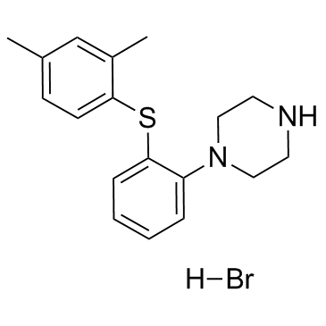 CAS:960203-27-4	Vortioxetine (hydrobromide)	氢溴酸沃替西汀  中试供应 