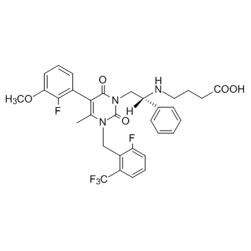 CAS:834153-87-6	(R)-Elagolix	噁拉戈利     规模供应