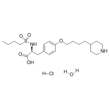 CAS:150915-40-5	Tirofiban (hydrochloride monohydrate)	盐酸替罗非班     新药中间体工艺