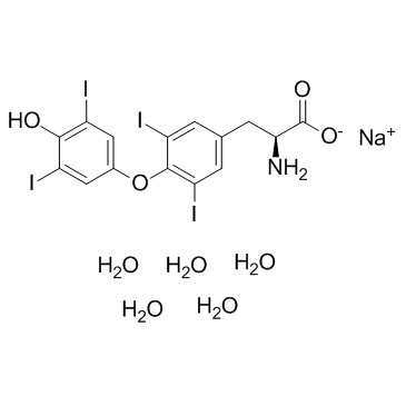 CAS:6106-07-6	L-Thyroxine (sodium salt pentahydrate)	L-甲状腺素钠五水合物(左甲状腺素钠)  公斤级 