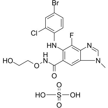CAS:943332-08-9	Selumetinib (sulfate) 	硫酸司美替尼       新药中间体放大