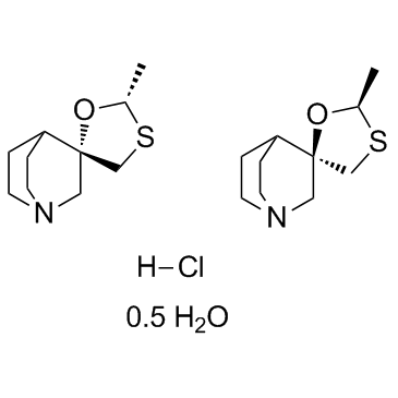 CAS:153504-70-2	Cevimeline (hydrochloride hemihydrate)	盐酸西维美林    公斤级
