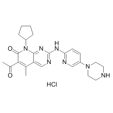 CAS:827022-32-2	Palbociclib (monohydrochloride)	盐酸帕博西尼  药物分子开发