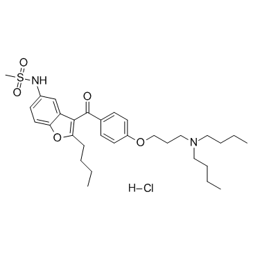 CAS:141625-93-6	Dronedarone (Hydrochloride)	盐酸决奈达隆  原研药中间体供应 
